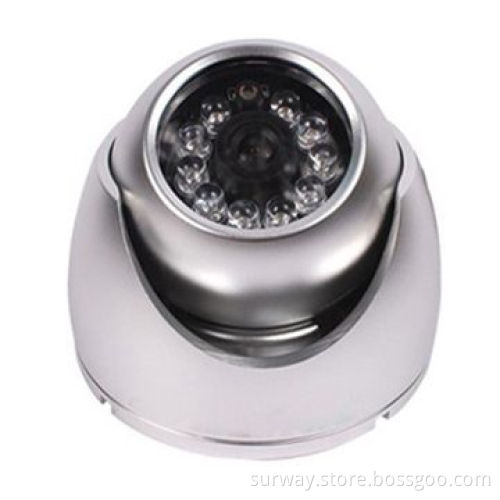 420TVL Sharp CCD Mini Vandal-proof IR Dome Camera with 12-piece Infrared LEDs